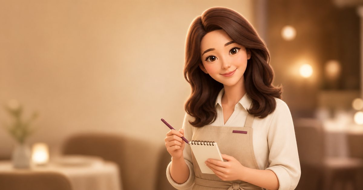 식당에서 식이 제한 분명히 알리기 상황에서 대화 상대 루미