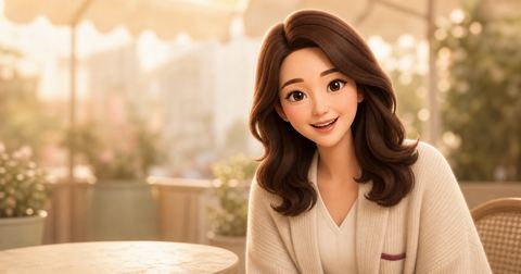친구의 주말 제안에 답하기 상황 일러스트