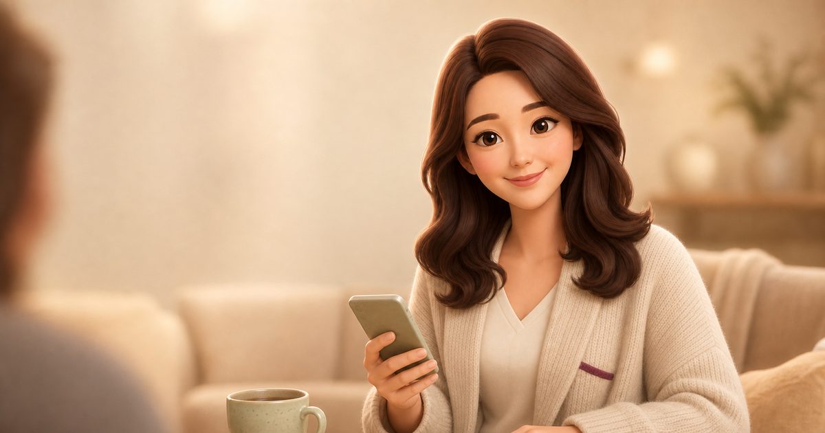 친구와 약속 다시 잡기 상황에서 대화 상대 루미